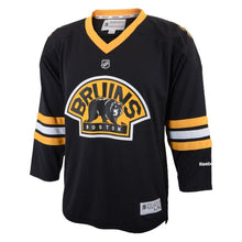 Load image into Gallery viewer, Boston Bruins Youth Charcoal Replica Alternate Jersey