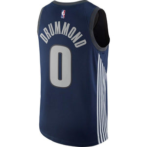 Andre Drummond #0 Detroit Pistons Blue Mens Swingman Jersey