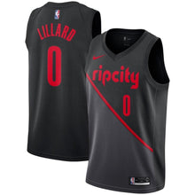 Load image into Gallery viewer, Damian Lillard #0 Portland Trail Blazers Red 2018/19 Mens Swingman Jersey