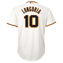 Load image into Gallery viewer, Evan Longoria #10 San Francisco Giants Youth Cream Home Cool Base Replica Player Jersey
