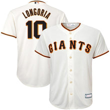Load image into Gallery viewer, Evan Longoria #10 San Francisco Giants Youth Cream Home Cool Base Replica Player Jersey