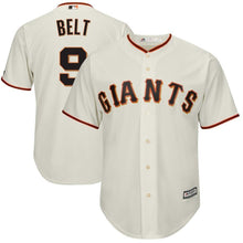 Load image into Gallery viewer, Brandon Belt San #9 Francisco Giants Cream Cool Base Alternate Player Jersey