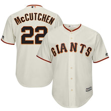 Load image into Gallery viewer, Andrew McCutchen #22 San Francisco Giants Youth Cream Replica Player Jersey