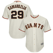 Load image into Gallery viewer, Jeff Samardzija #29 San Francisco Giants Cream Official Cool Base Player Jersey