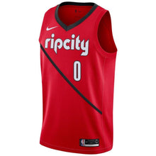 Load image into Gallery viewer, Damian Lillard #0 Portland Trail Blazers Red 2018/19 Mens Swingman Jersey