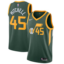 Load image into Gallery viewer, Donovan Mitchell #45 Utah Jazz Green 2018/19 Mens Swingman Jersey