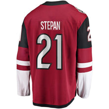 Load image into Gallery viewer, Derek Stepan #21 Arizona Coyotes Garnet Breakaway Player Jersey