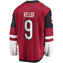 Load image into Gallery viewer, Clayton Keller #9 Arizona Coyotes Garnet Breakaway Player Jersey