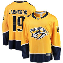 Load image into Gallery viewer, Calle Jarnkrok #19 Nashville Predators Youth Gold Breakaway Player Jersey