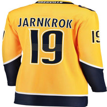 Load image into Gallery viewer, Calle Jarnkrok #19 Nashville Predators Women's Gold Breakaway Player Jersey