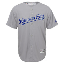 Load image into Gallery viewer, Kansas City Royals Youth Gray Road Official Cool Base Jersey