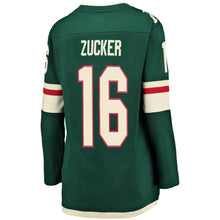 Load image into Gallery viewer, Jason Zucker #16 Minnesota Wild Women's Green Breakaway Player Jersey