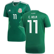Load image into Gallery viewer, Carlos Vela #11 Mexico National Team Green 2018 Home Replica Jersey