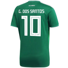 Load image into Gallery viewer, Giovani dos Santos #10 Mexico National Team Green 2018 Home Replica Jersey