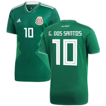Load image into Gallery viewer, Giovani dos Santos #10 Mexico National Team Green 2018 Home Replica Jersey