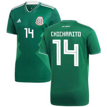 Load image into Gallery viewer, Javier Hernandez #14 Mexico National Team Green 2018 Home Replica Jersey