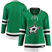 Load image into Gallery viewer, Dallas Stars Women's White Away/Green Breakaway Jersey