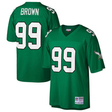Load image into Gallery viewer, Jerome Brown #99 Philadelphia Eagles Kelly Green 1990 Retired Player Replica Jersey