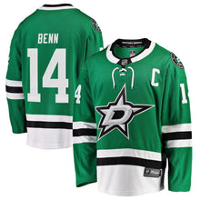 Load image into Gallery viewer, Jamie Benn #14 Dallas Stars Green Breakaway Player Jersey