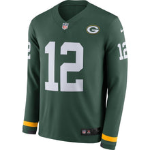 Load image into Gallery viewer, Aaron Rodgers Green Bay Packers Green Therma Long Sleeve Jersey