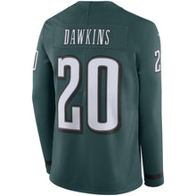 Load image into Gallery viewer, Brian Dawkins Philadelphia Eagles Green Therma Long Sleeve Jersey
