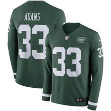 Load image into Gallery viewer, Jamal Adams New York Jets Green Therma Long Sleeve Jersey