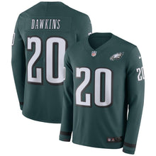Load image into Gallery viewer, Brian Dawkins Philadelphia Eagles Green Therma Long Sleeve Jersey