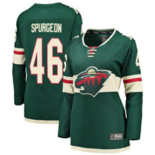 Load image into Gallery viewer, Jared Spurgeon #46 Minnesota Wild Women's Green Breakaway Player Jersey