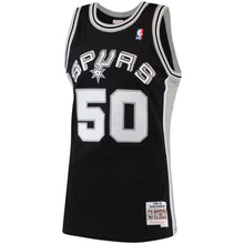 Load image into Gallery viewer, David Robinson #50 San Antonio Spurs Black 1998-99 Hardwood Classics Mens Swingman Jersey