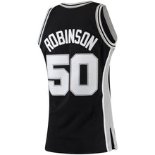 Load image into Gallery viewer, David Robinson #50 San Antonio Spurs Black 1998-99 Hardwood Classics Mens Swingman Jersey