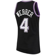 Load image into Gallery viewer, Chris Webber #4 Sacramento Kings Black 2000-01 Hardwood Classics Mens Swingman Jersey