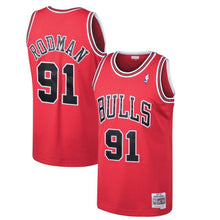 Load image into Gallery viewer, Dennis Rodman #91 Chicago Bulls 1997-98 Hardwood Classics Mens Swingman Jersey
