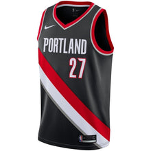 Load image into Gallery viewer, Jusuf Nurkic #27 Portland Trail Blazers Black Mens Swingman Jersey - Icon Edition