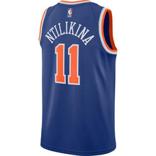 Load image into Gallery viewer, Frank Ntilikina #11 New York Knicks Blue Mens Swingman Jersey - Icon Edition