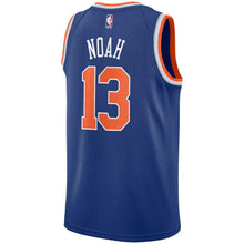 Load image into Gallery viewer, Joakim Noah #13 New York Knicks Royal Mens Swingman Sponsor Patch Jersey - Icon Edition