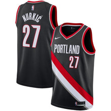 Load image into Gallery viewer, Jusuf Nurkic #27 Portland Trail Blazers Black Mens Swingman Jersey - Icon Edition