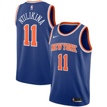 Load image into Gallery viewer, Frank Ntilikina #11 New York Knicks Blue Mens Swingman Jersey - Icon Edition