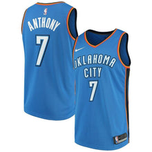 Load image into Gallery viewer, Carmelo Anthony #7 Oklahoma City Thunder Blue Mens Swingman Jersey - Icon Edition