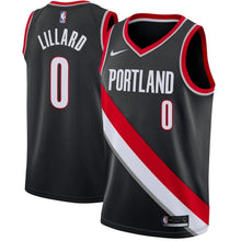 Load image into Gallery viewer, Damian Lillard #0 Portland Trail Blazers Red 2018/19 Mens Swingman Jersey