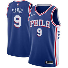 Load image into Gallery viewer, Dario Saric #9 Philadelphia 76ers Blue Mens Swingman Jersey - Icon Edition