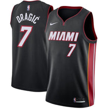 Load image into Gallery viewer, Goran Dragic #7 Miami Heat Black Mens Swingman Jersey - Icon Edition