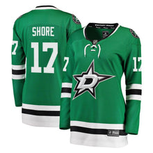 Load image into Gallery viewer, Devin Shore #17 Dallas Stars Women's Kelly Green Breakaway Player Jersey