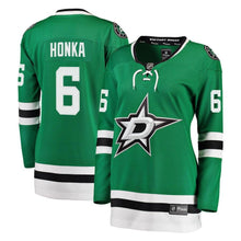 Load image into Gallery viewer, Julius Honka #6 Dallas Stars Women's Kelly Green Breakaway Player Jersey