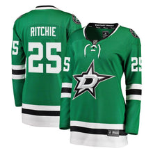 Load image into Gallery viewer, Brett Ritchie #25 Dallas Stars Women's Kelly Green Breakaway Player Jersey