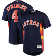 Load image into Gallery viewer, George Springer #4 Houston Astros Cool Base Player Jersey