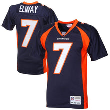 Load image into Gallery viewer, John Elway #7 Denver Broncos Navy Blue 1998 Retired Player Vintage Replica Jersey