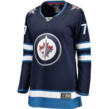 Load image into Gallery viewer, Joe Morrow #70 Winnipeg Jets Women's Navy Breakaway Jersey