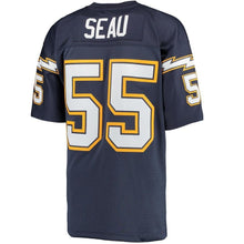 Load image into Gallery viewer, Junior Seau #55 San Diego Chargers Navy 1994 Replica Retired Player Jersey