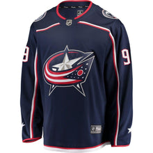 Load image into Gallery viewer, Artemi Panarin # 9 Columbus Blue Jackets Navy Breakaway Jersey
