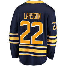 Load image into Gallery viewer, Johan Larsson #22 Buffalo Sabres Navy Breakaway Player Jersey